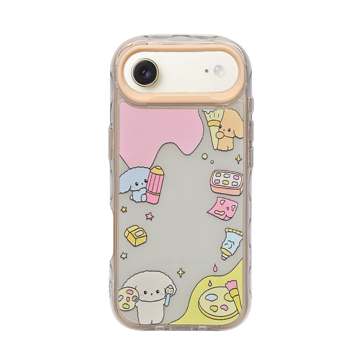Cute Transparent Wavy Edge Phone Case for iPhone 17 Air