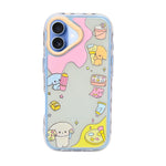 Cute Transparent Wavy Edge Phone Case for iPhone 17