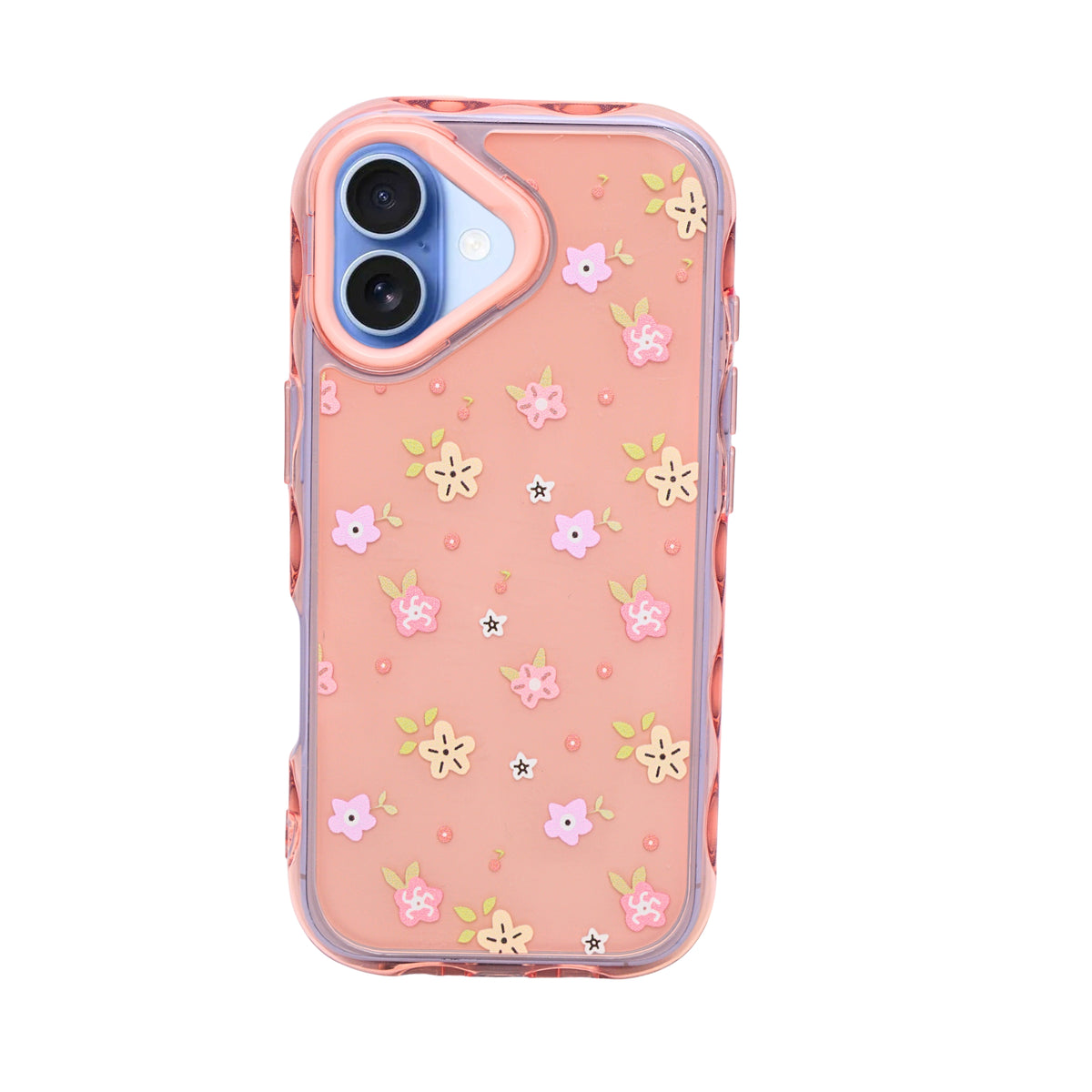 Cute Transparent Wavy Edge Phone Case for iPhone 17