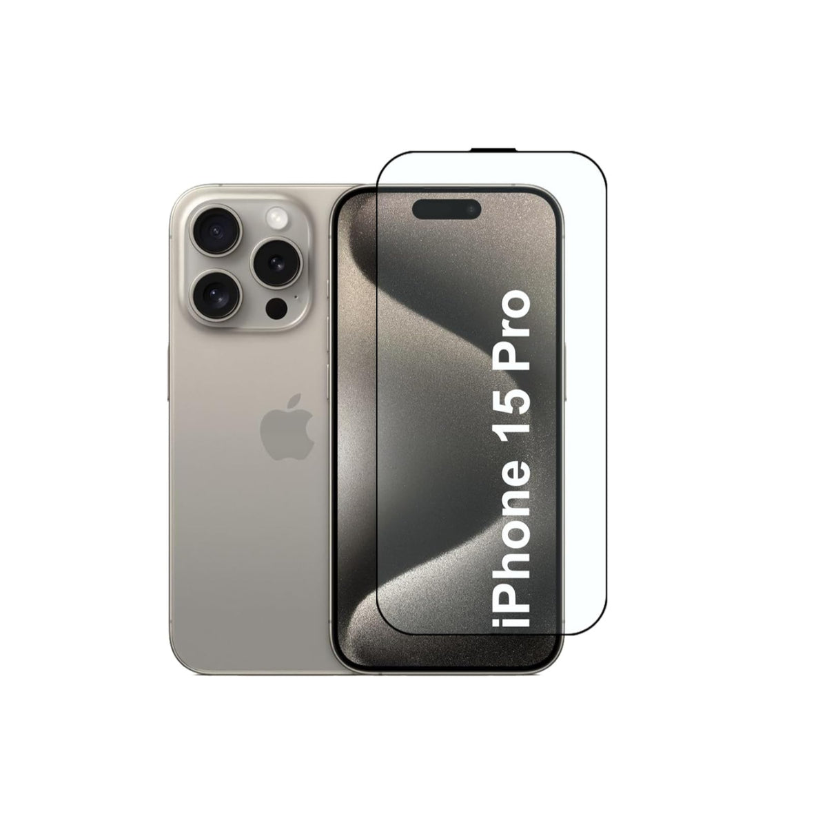 Ultra-Clear Tempered Glass Screen Protector for iPhone 15 Pro