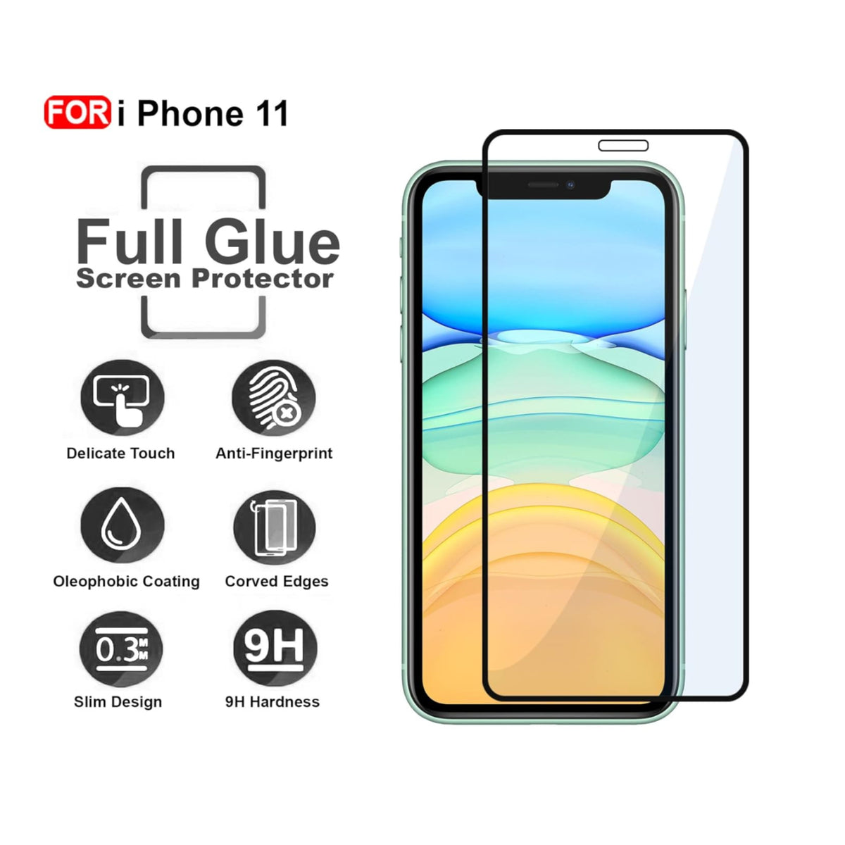 Ultra-Clear Tempered Glass Screen Protector for iPhone 11
