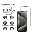 Ultra-Clear Tempered Glass Screen Protector for iPhone 15 Pro