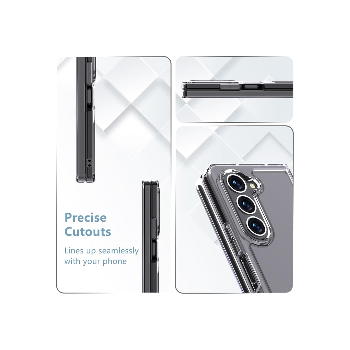 Ultra-Clear Anti-Yellow Durable & Sleek Protection Slim Hard Case for Samsung Fold Series