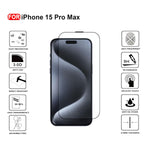 Ultra-Clear Tempered Glass Screen Protector for iPhone 15 Pro Max