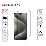 Ultra-Clear Tempered Glass Screen Protector for iPhone 15 Pro