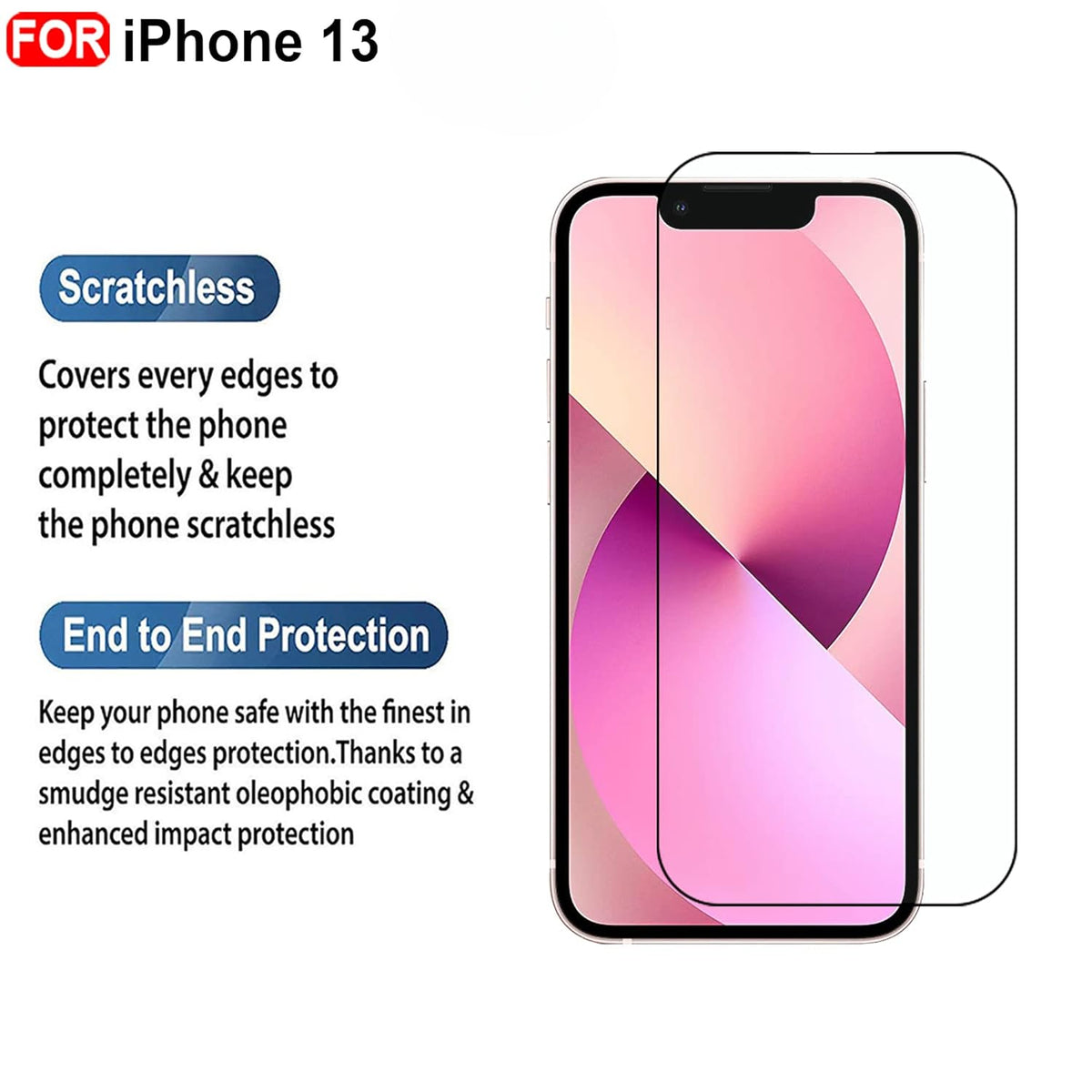 Ultra-Clear Tempered Glass Screen Protector for iPhone 13