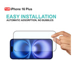 Ultra-Clear Tempered Glass Screen Protector for iPhone 16 Plus