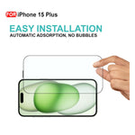 Ultra-Clear Tempered Glass Screen Protector for iPhone 15 Plus