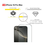 Ultra-Clear Tempered Glass Screen Protector for iPhone 16 Pro Max