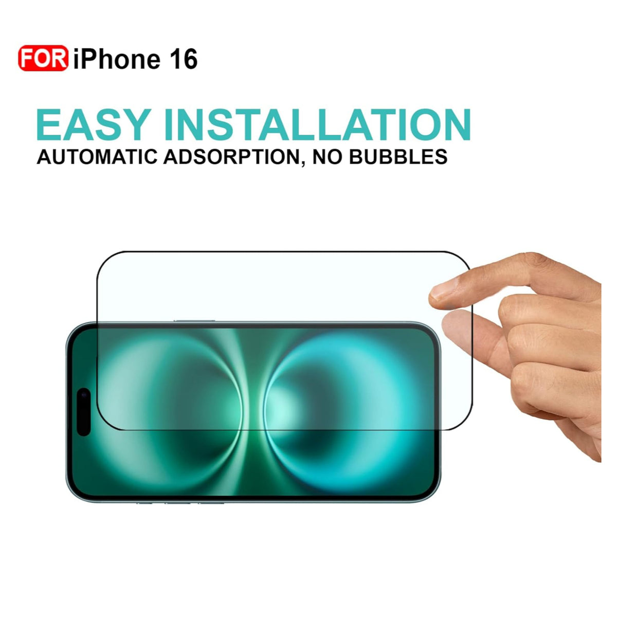 Ultra-Clear Tempered Glass Screen Protector for iPhone 16