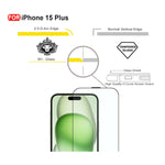 Ultra-Clear Tempered Glass Screen Protector for iPhone 15 Plus