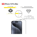 Ultra-Clear Tempered Glass Screen Protector for iPhone 15 Pro Max