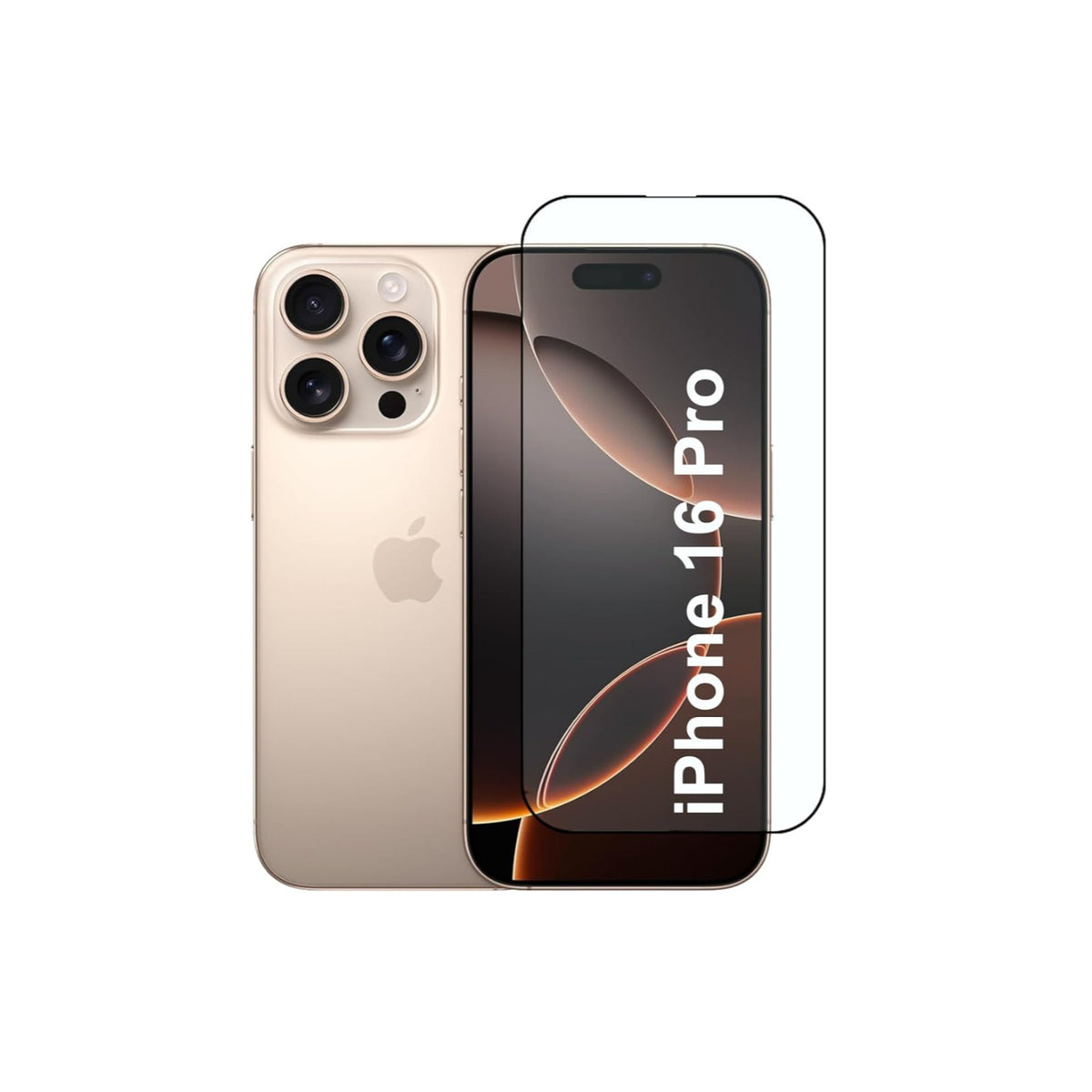 Ultra-Clear Tempered Glass Screen Protector for iPhone 16 Pro