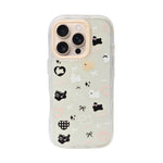 Cute Transparent Wavy Edge Phone Case for iPhone 16 Pro