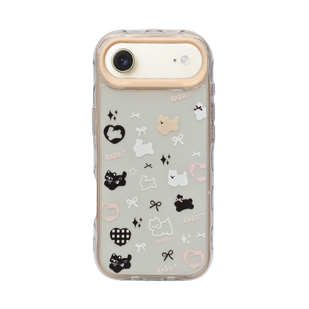 Cute Transparent Wavy Edge Phone Case for iPhone 17 Air