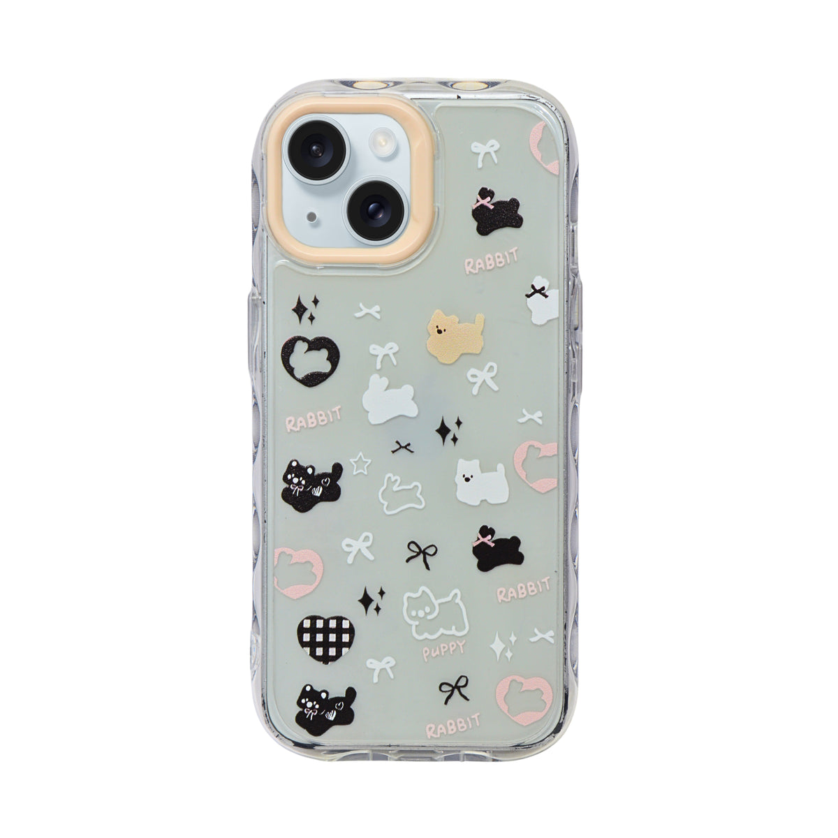 Cute Transparent Wavy Edge Phone Case for iPhone 13/ 14