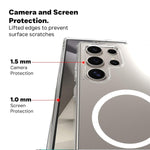 Crystal Clear Hard Anti-Yellow Magnetic Case for Samsung S24 Ultra & S25 Ultra