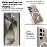 Crystal Clear Hard Anti-Yellow Magnetic Case for Samsung S24 Ultra & S25 Ultra