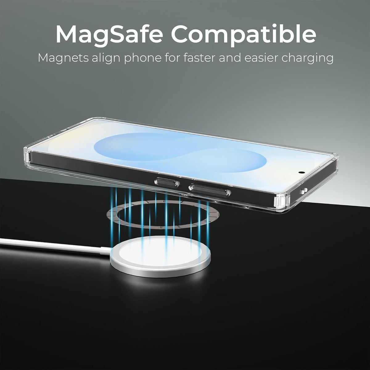 Crystal Clear Hard Anti-Yellow Magnetic Case for Samsung S24 Ultra & S25 Ultra