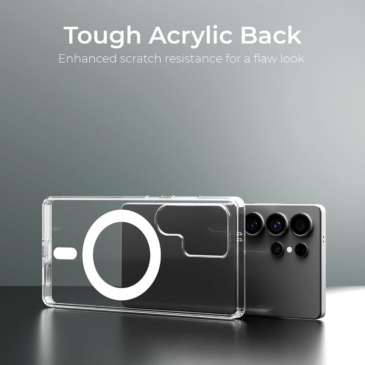 Crystal Clear Hard Anti-Yellow Magnetic Case for Samsung S24 Ultra & S25 Ultra