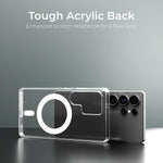 Crystal Clear Hard Anti-Yellow Magnetic Case for Samsung S24 Ultra & S25 Ultra