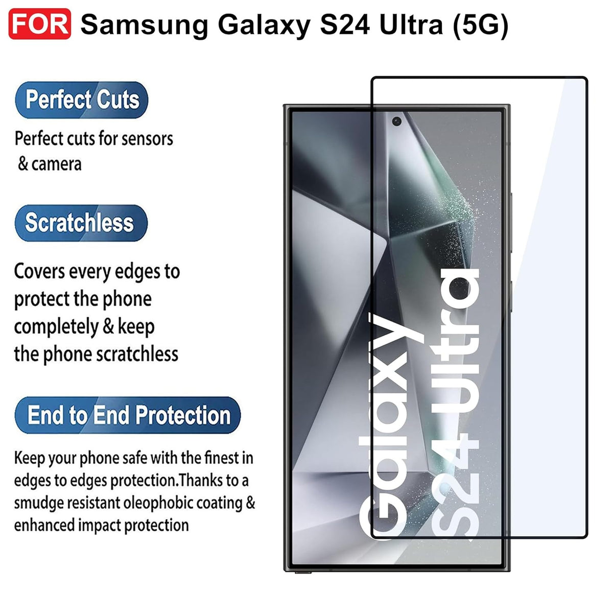 Ultra-Clear Tempered Glass Screen Protector for Samsung Galaxy S25/S24 Series