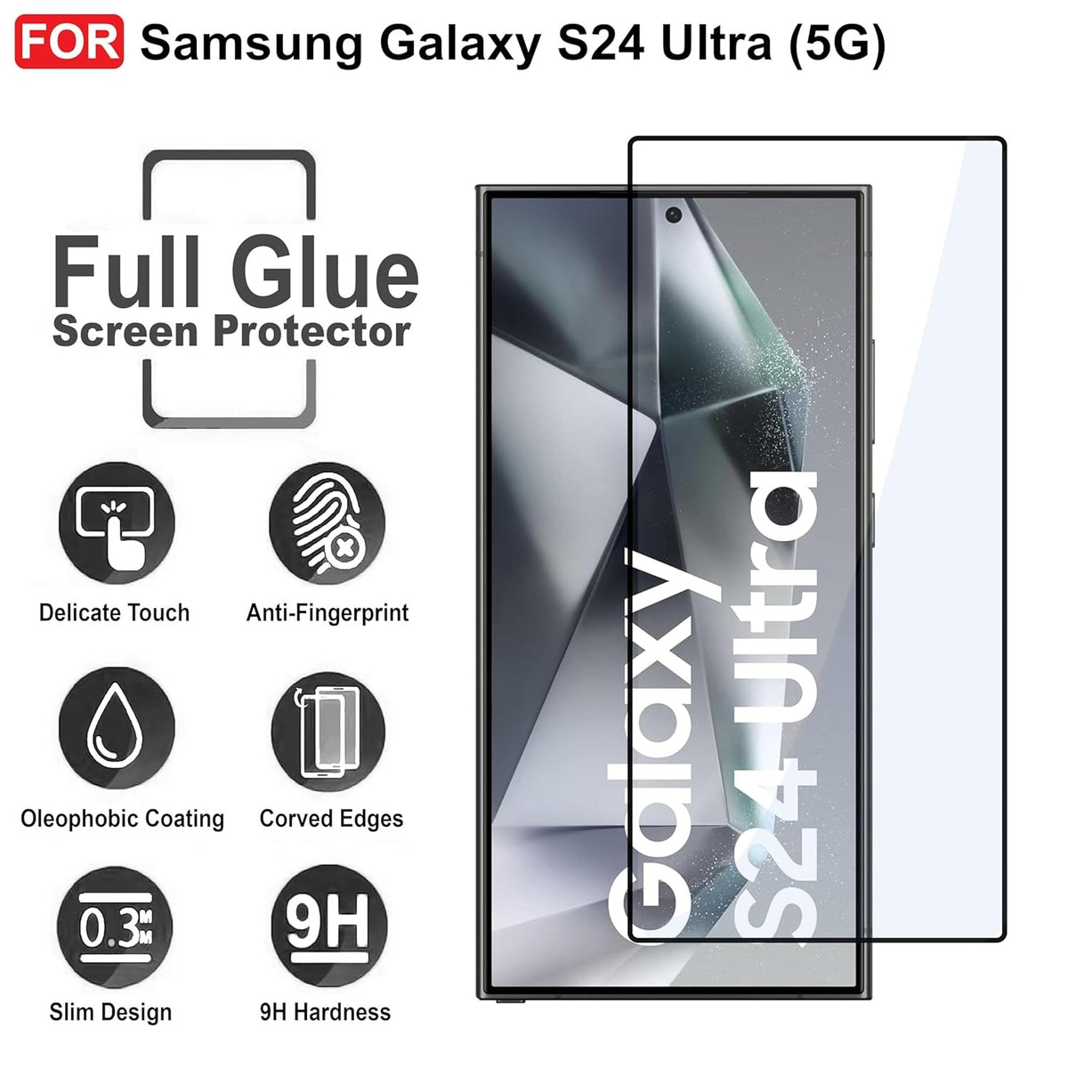Ultra-Clear Tempered Glass Screen Protector for Samsung Galaxy S25/S24 Series