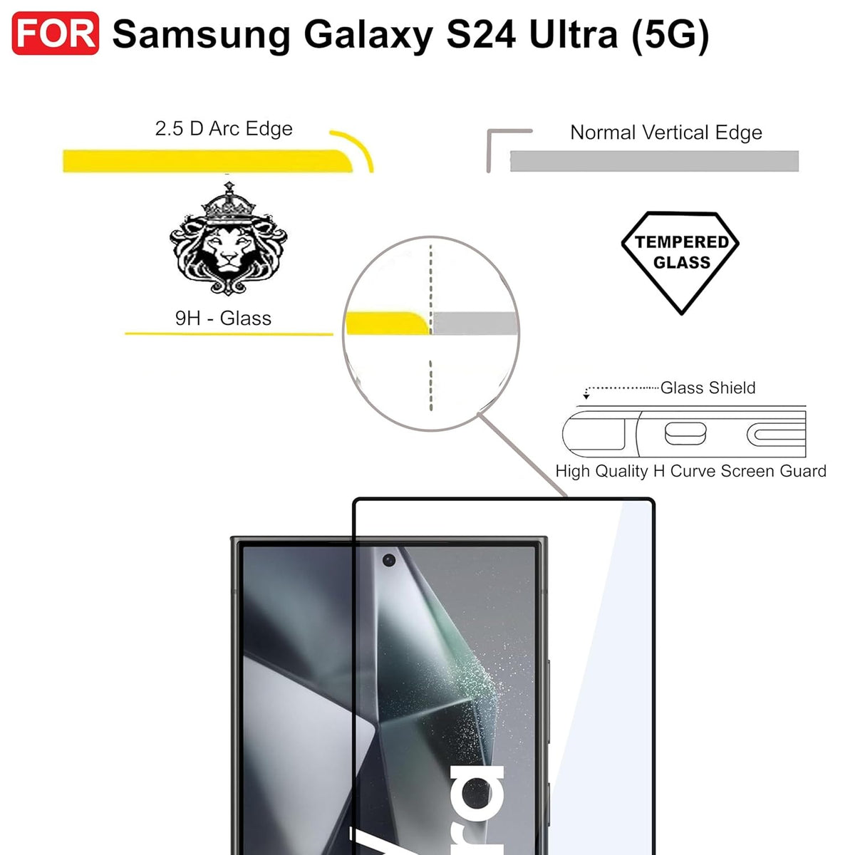 Ultra-Clear Tempered Glass Screen Protector for Samsung Galaxy S25/S24 Series