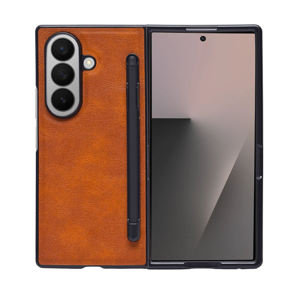 Executive Leather Case with S Pen Holder for Samsung Galaxy Z Fold 7 – Sleek Fit & Stylus Support