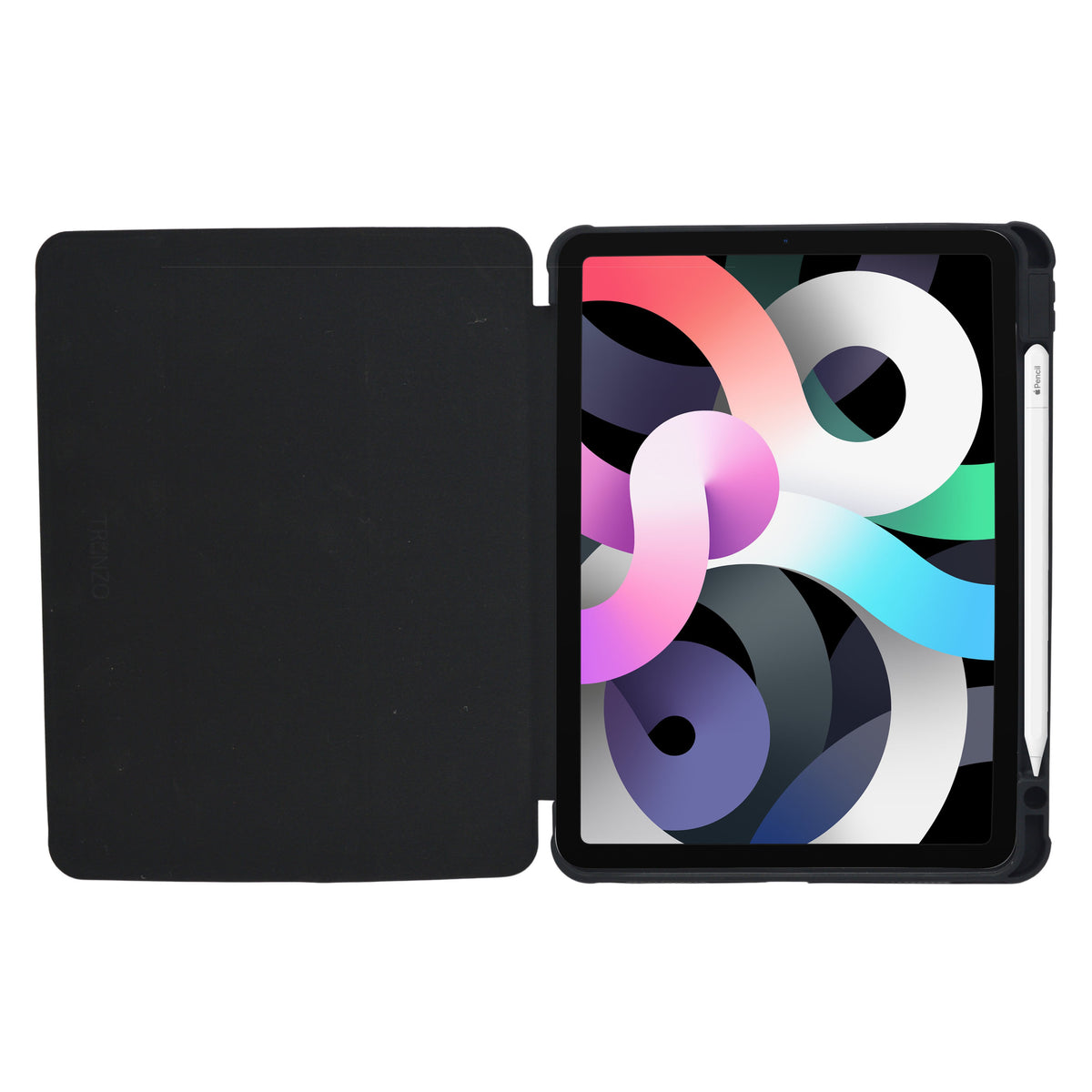 Crystal Transparent Trifold Protective Case with Pencil Slot for iPad 10.9 Inch (4th Gen / 5th Gen)