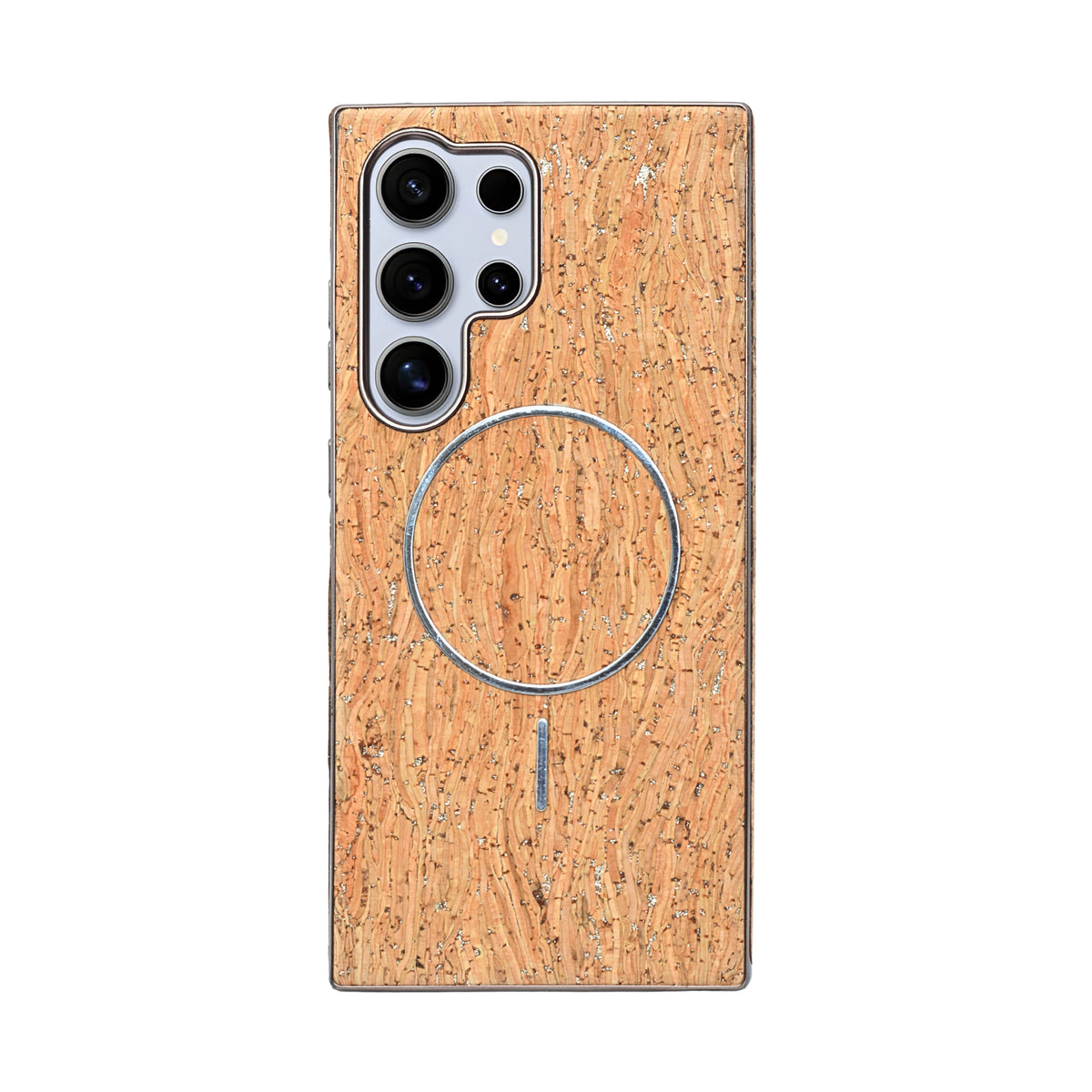 Cork Texture Printed MagSafe Compatible Phone Case for Samsung Galaxy S24 Ultra