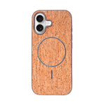 Cork Texture Printed MagSafe Compatible Phone Case for iPhone 17