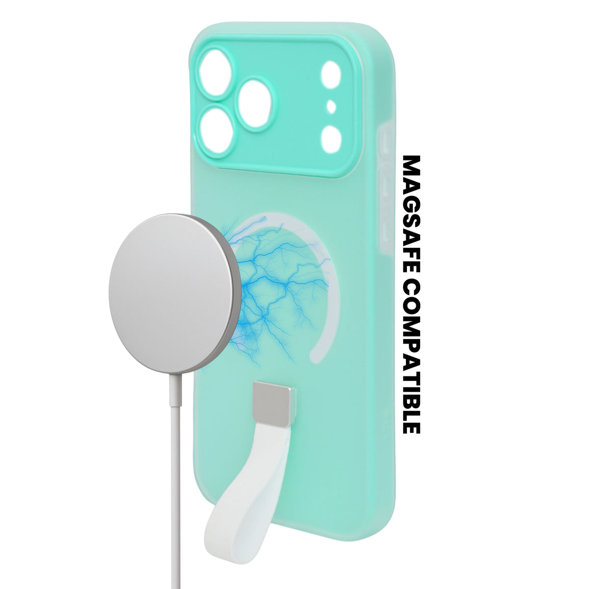 Frosty Matte with Silicone Finger Loop Phone Case for iPhone 17 Pro