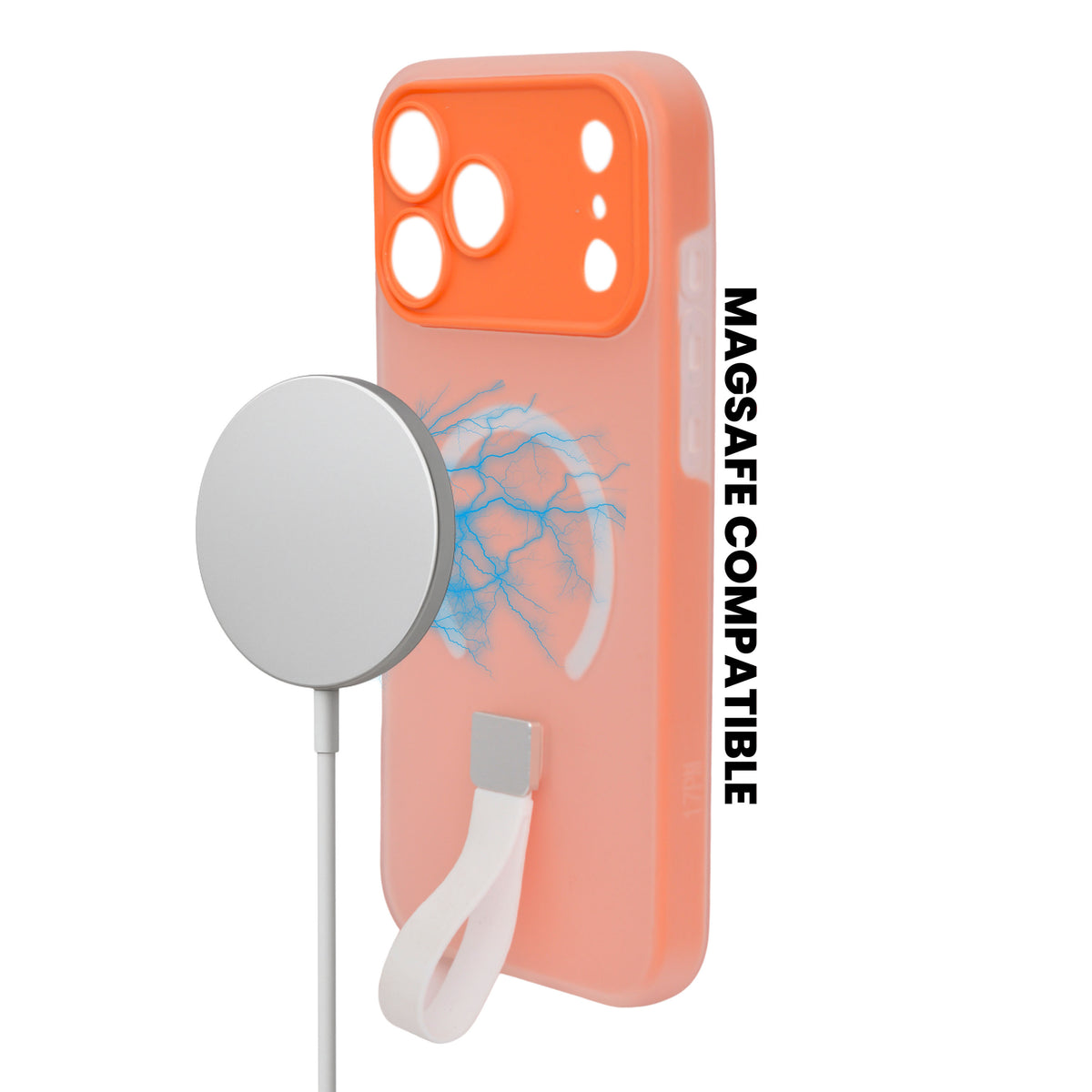 Frosty Matte with Silicone Finger Loop Phone Case for iPhone 17 Pro