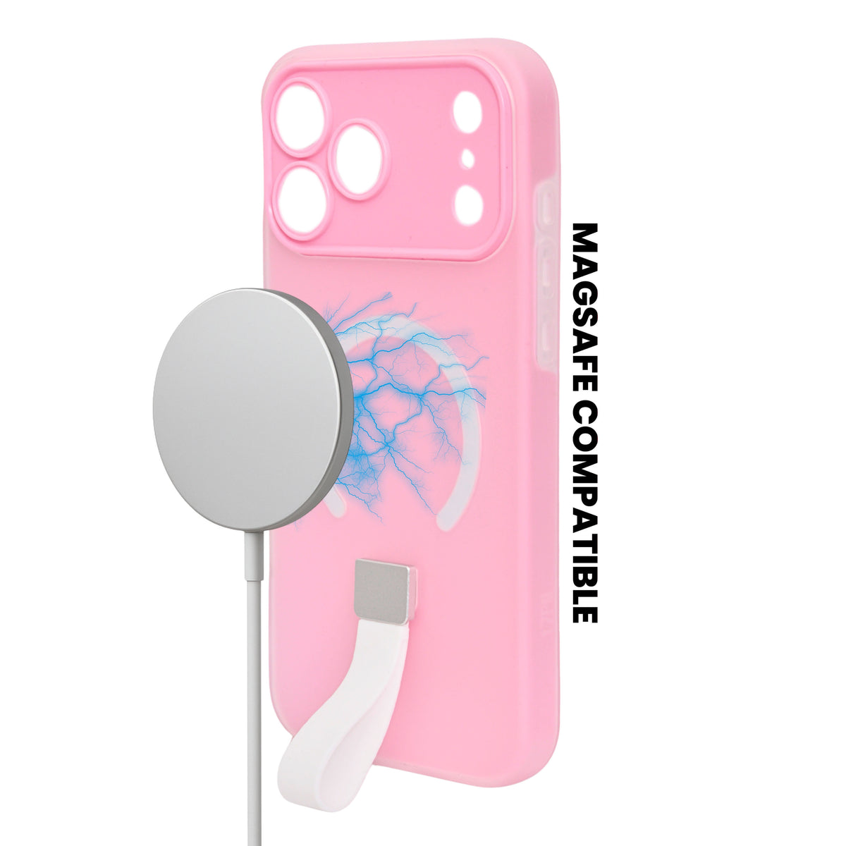 Frosty Matte with Silicone Finger Loop Phone Case for iPhone 17 Pro