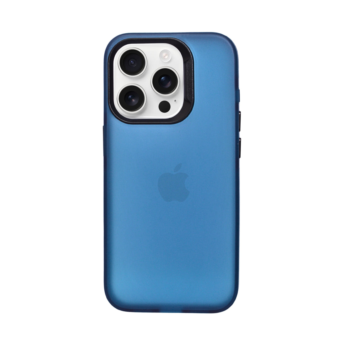 Matte Translucent with Raised Camera Frame Phone Case for iPhone 15 Pro