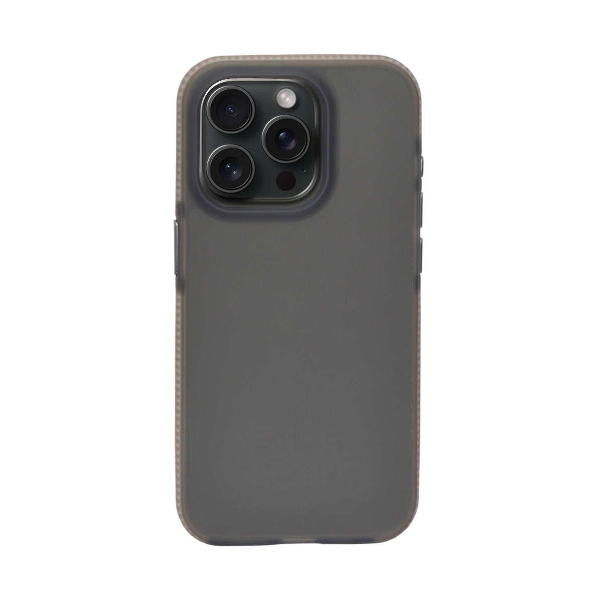Matte Transparent Frosted with Side Border Phone Case For iPhone 15 Pro