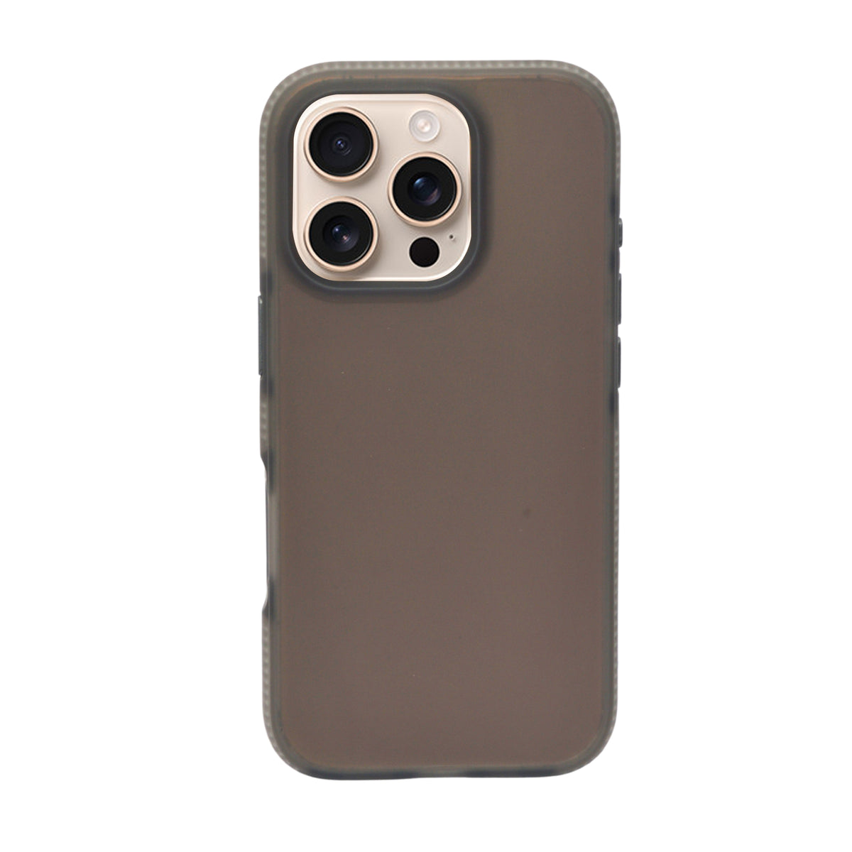 Matte Transparent Frosted with Side Border Phone Case For iPhone 16 Pro