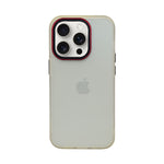 Frosted Clear with Matte Camera Border Phone Case for iPhone 14 Pro
