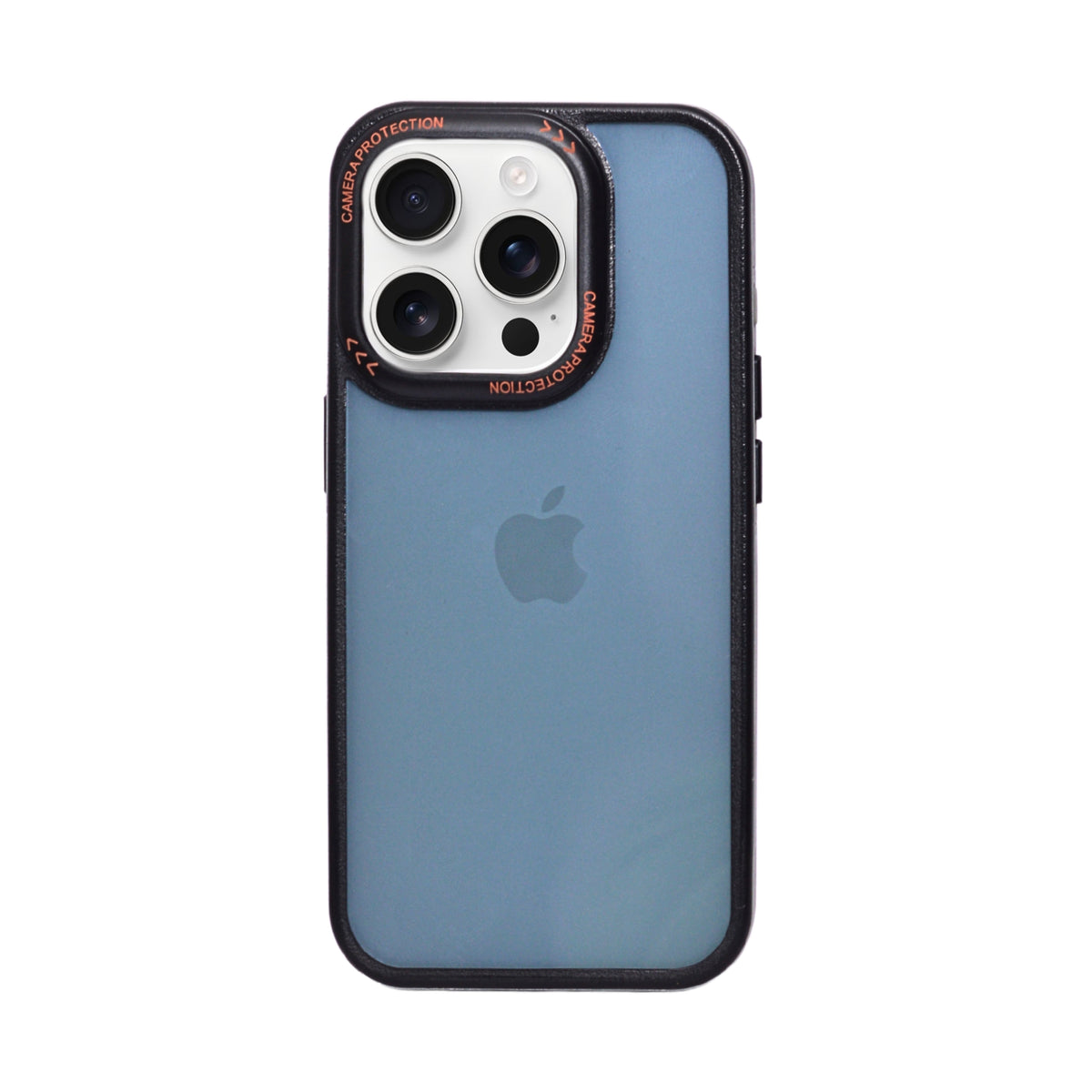 Transparent Case with Metal Camera Lens Protector Phone Case for iPhone 15 Pro