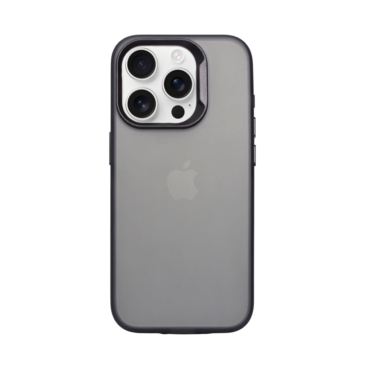 Matte Translucent with Raised Camera Frame Phone Case for iPhone 15 Pro