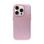 Corrugated Texture with Orange Accented Camera Frame Phone Case for iPhone 14 Pro