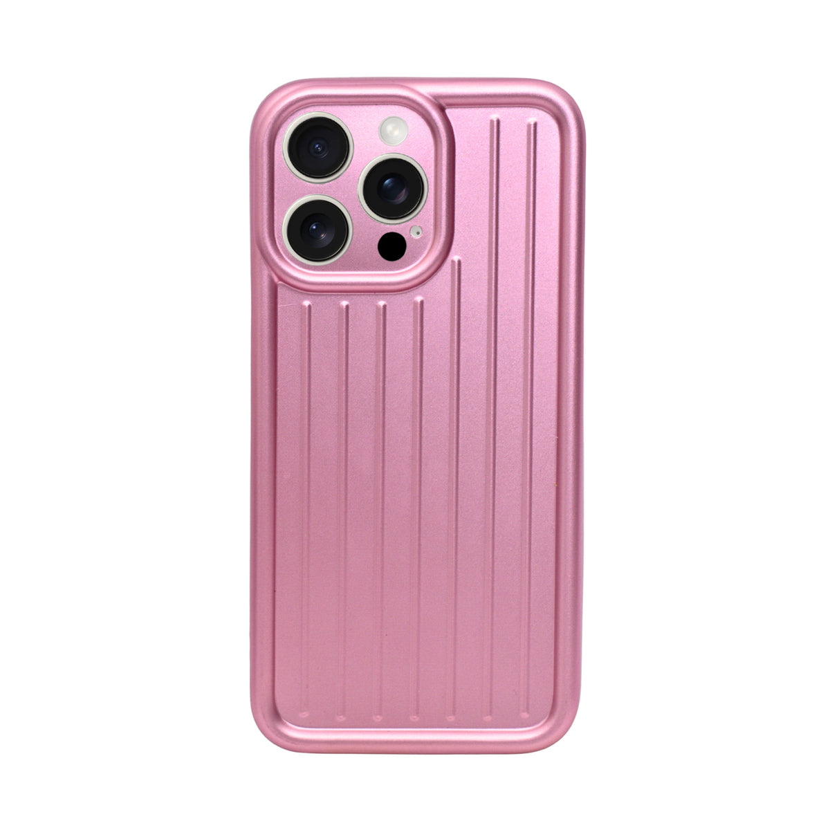 Corrugated Lines Pattern Matte Plating Cover For iPhone 14 Pro Max