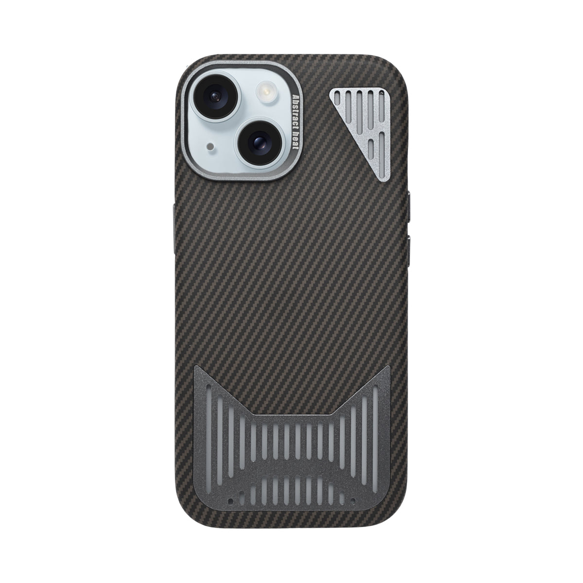 Premium Heat Dissipation with Modern Textured Finish Phone Case for iPhone 15