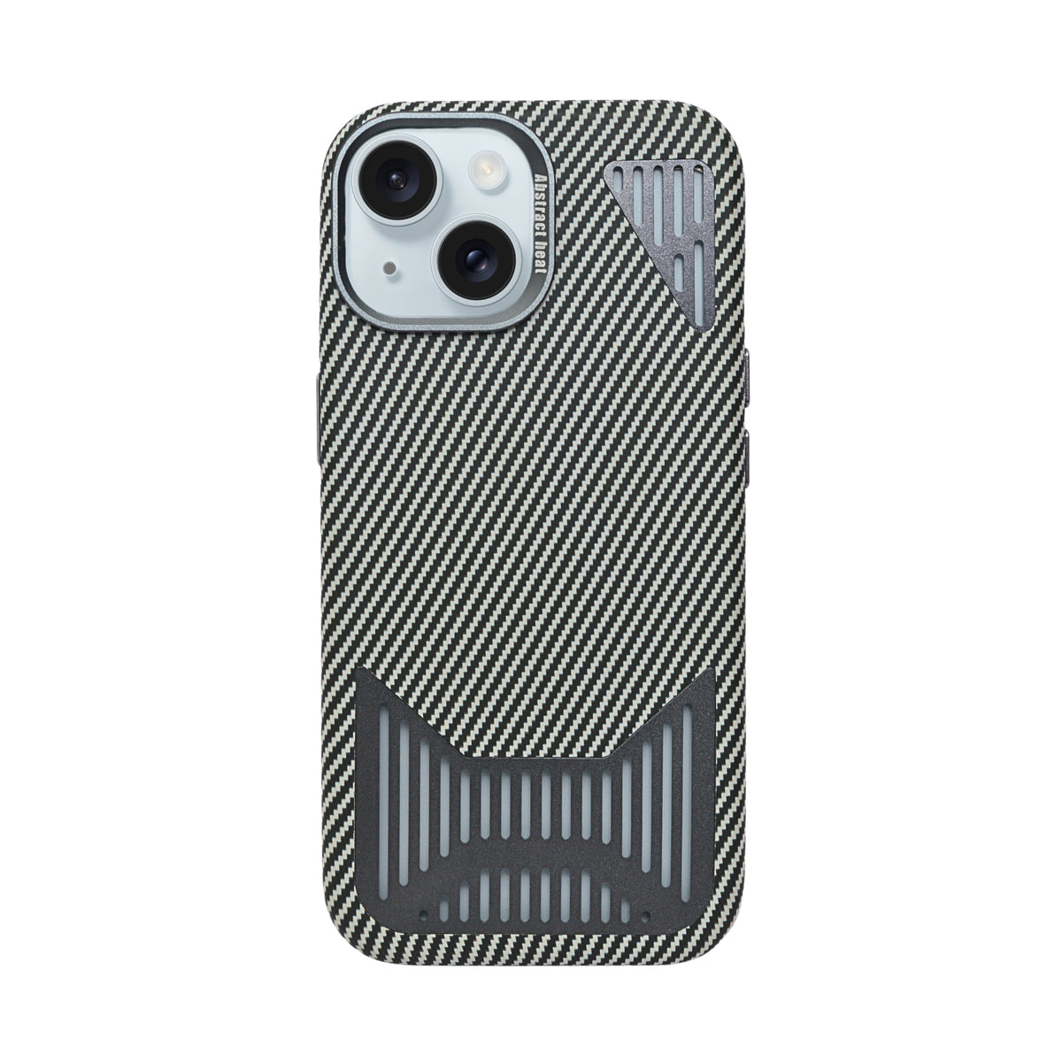 Premium Heat Dissipation with Modern Textured Finish Phone Case for iPhone 15