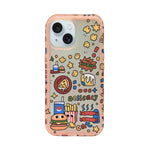 Happy Meal "Wow Delicacy" Doodle Phone Case for iPhone 15
