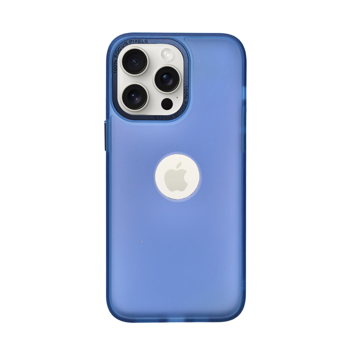 Minimalist Frosted Phone Case with Logo Cutout for iPhone 14 Pro Max