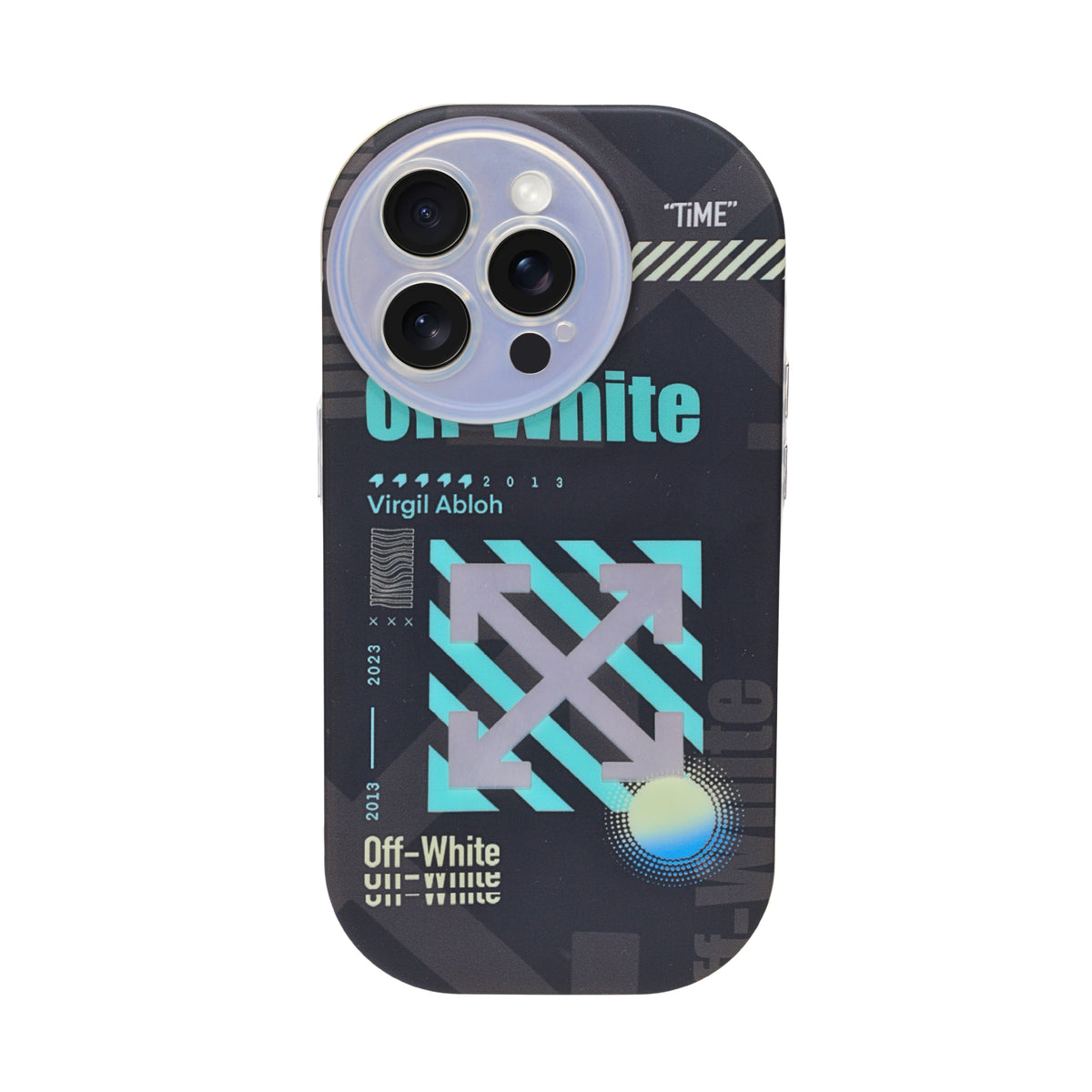 Off-White Inspired Arrows Pattern Phone Case for iPhone 14 Pro