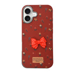 Cute Floral with 3D Bow Case For iPhone 16