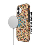 Cork Texture Printed MagSafe Compatible Phone Case for iPhone 16